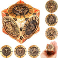 DND Spinner Dice 7-in-1 Metal Cube Dice Set - Immersive RPG Spinner
