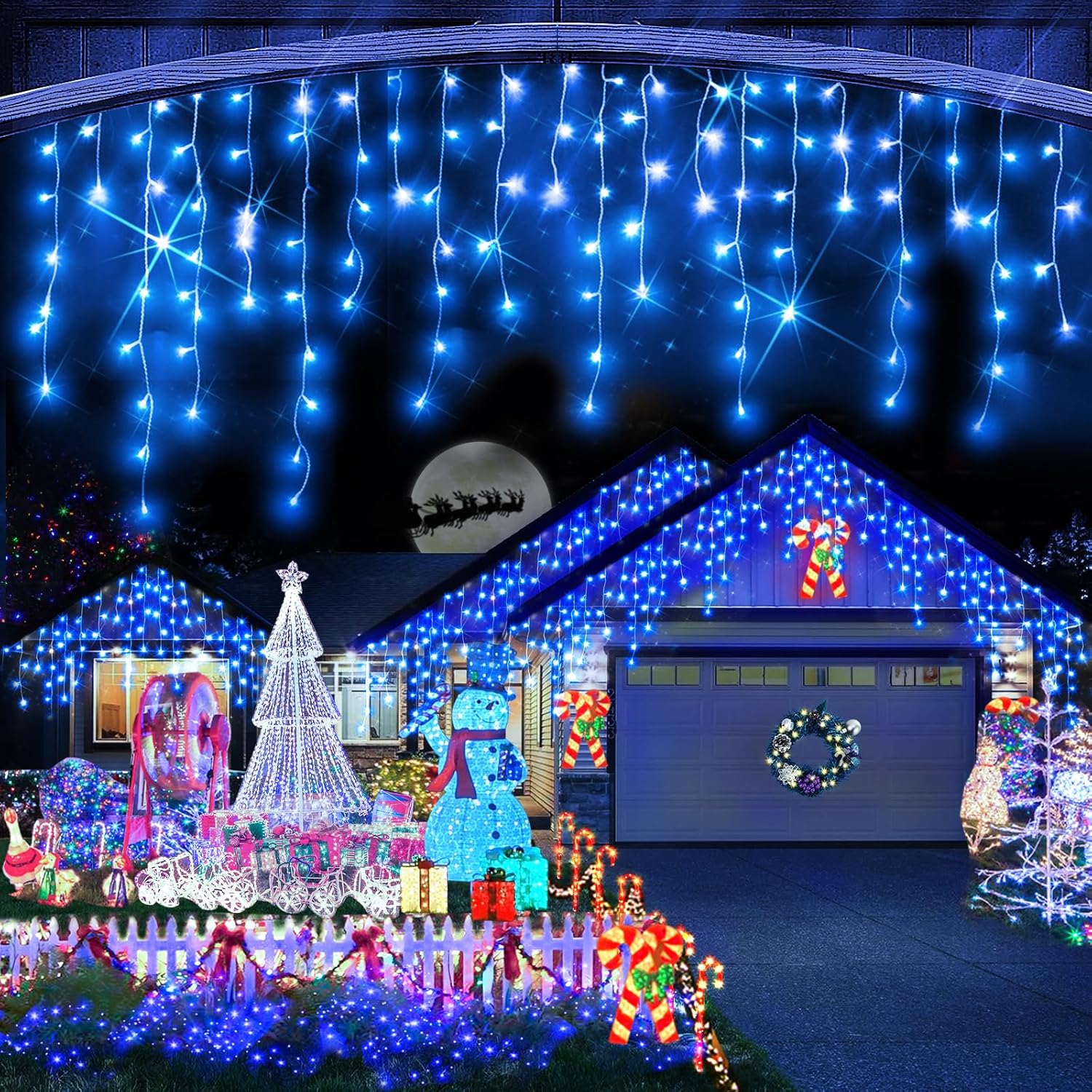 1280 LED Christmas Lights Outdoor for Stunning Holiday Decor