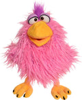 Living Puppets Cheeks The Pink Chicken 14 in Plush Hand Puppet - Soft