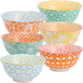 Cereal Bowls Set of 6, 26 Oz Ceramic Bowls for Kitchen Use