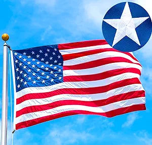 5x8 American Flag Outdoor - Heavy Duty Nylon for All Weather