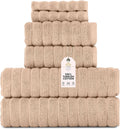 Classic Turkish Towels CTT Luxury 6 Piece Towel Set - Quick Dry