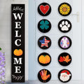 Perfnique Welcome Sign for Front Porch Seasonal Decor