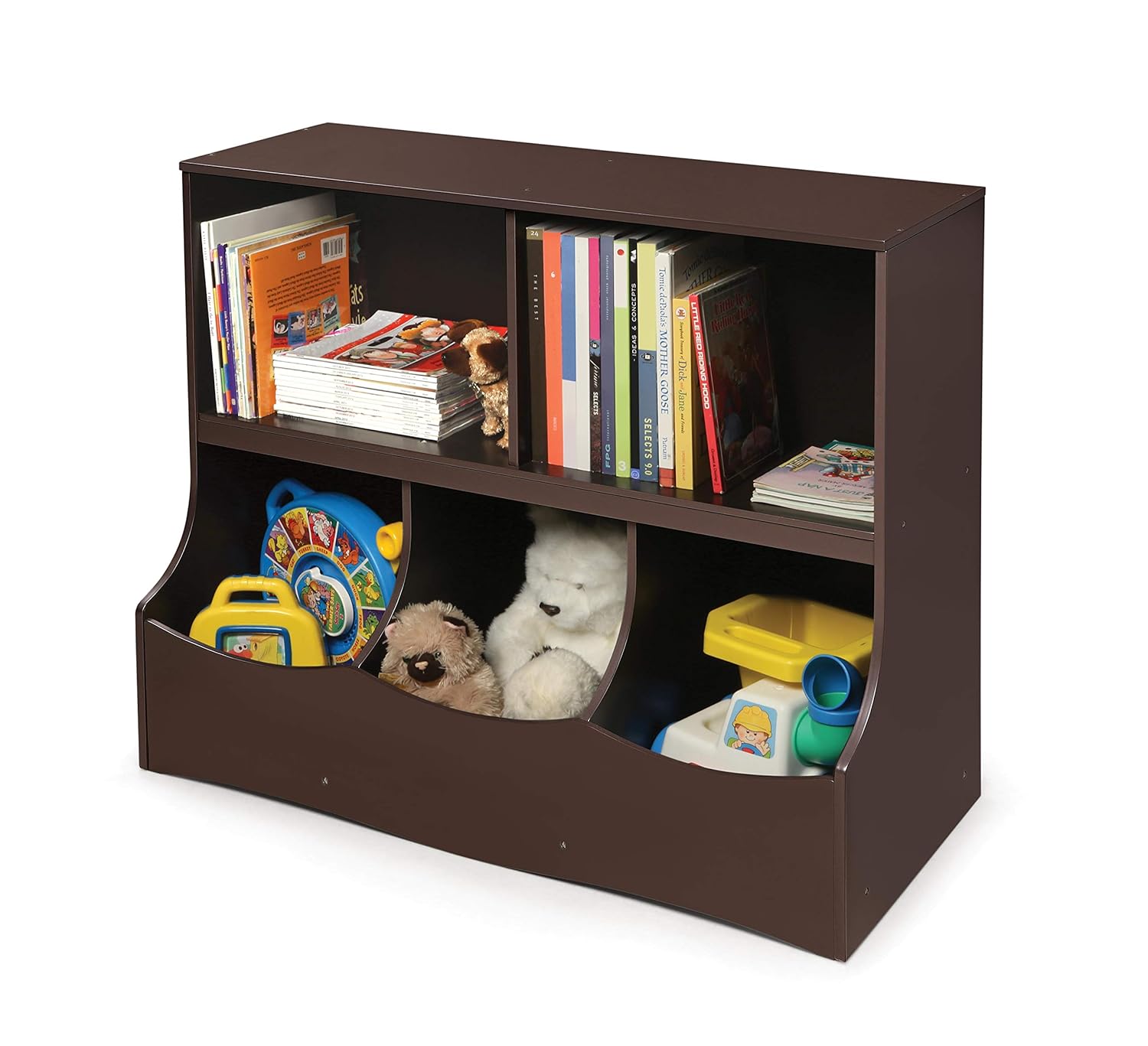 Badger Basket Multi-Bin Toy Storage Organizer for Kids Rooms