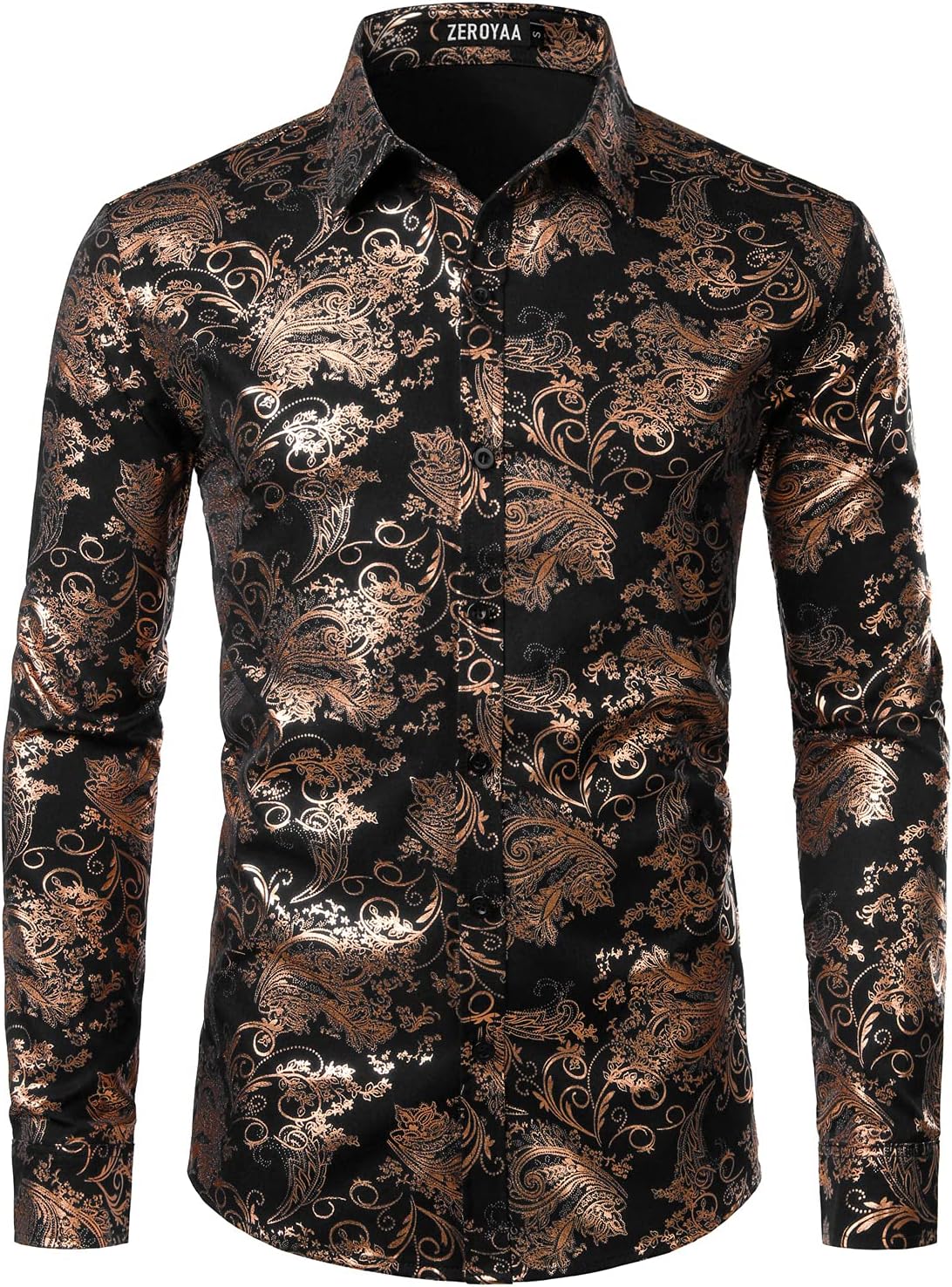 Luxury Paisley Dress Shirt for Parties and Special Occasions