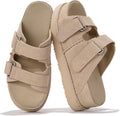 Project Cloud Genuine Leather Platform Womens Sandals - Comfortable
