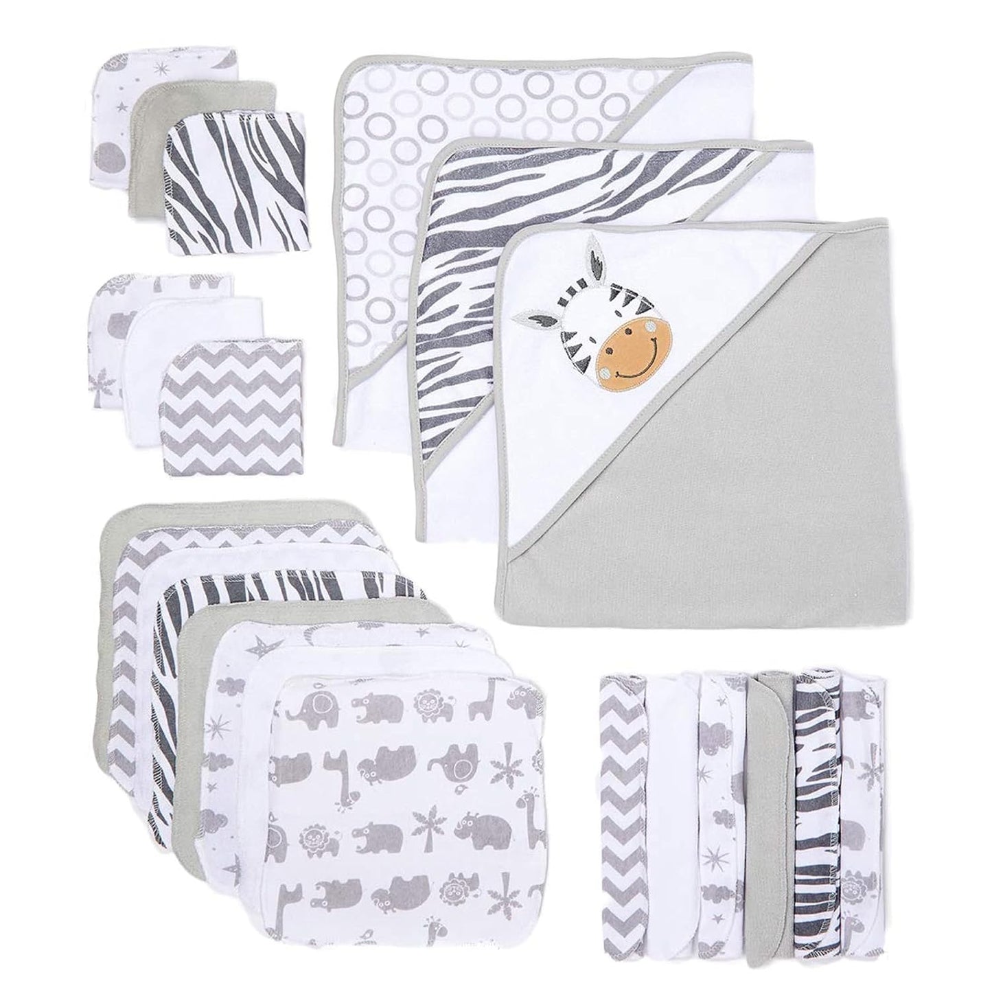 Ultra-Soft Baby Bath Set: Spasilk 23-Piece Towel & Washcloth Gift