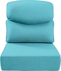 22x24/22x25 Turquoise 6-Inch Smile Outdoor Cushions - Deep Seat