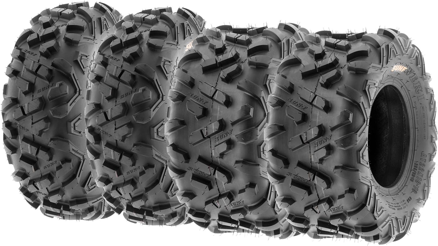 Set of 4 SunF Power.II All-Terrain Off Road ATV UTV Tires