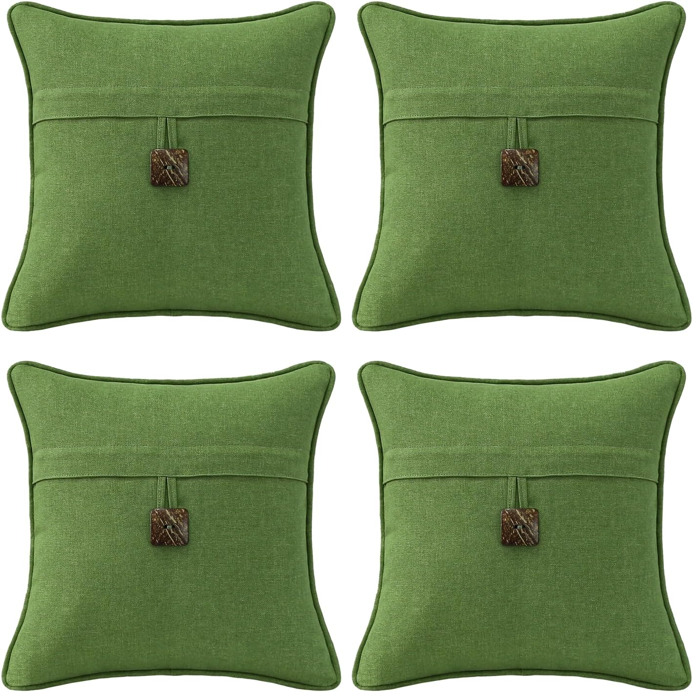Outdoor Decorative Pillows with Coconut Button for Patio Sofa