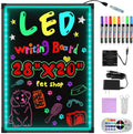 Hosim LED Message Writing Board, 28 x 20 in - Illuminated Erasable