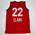 Facsimile Autographed Caitlin Clark Indiana Red Reprint Laser Auto