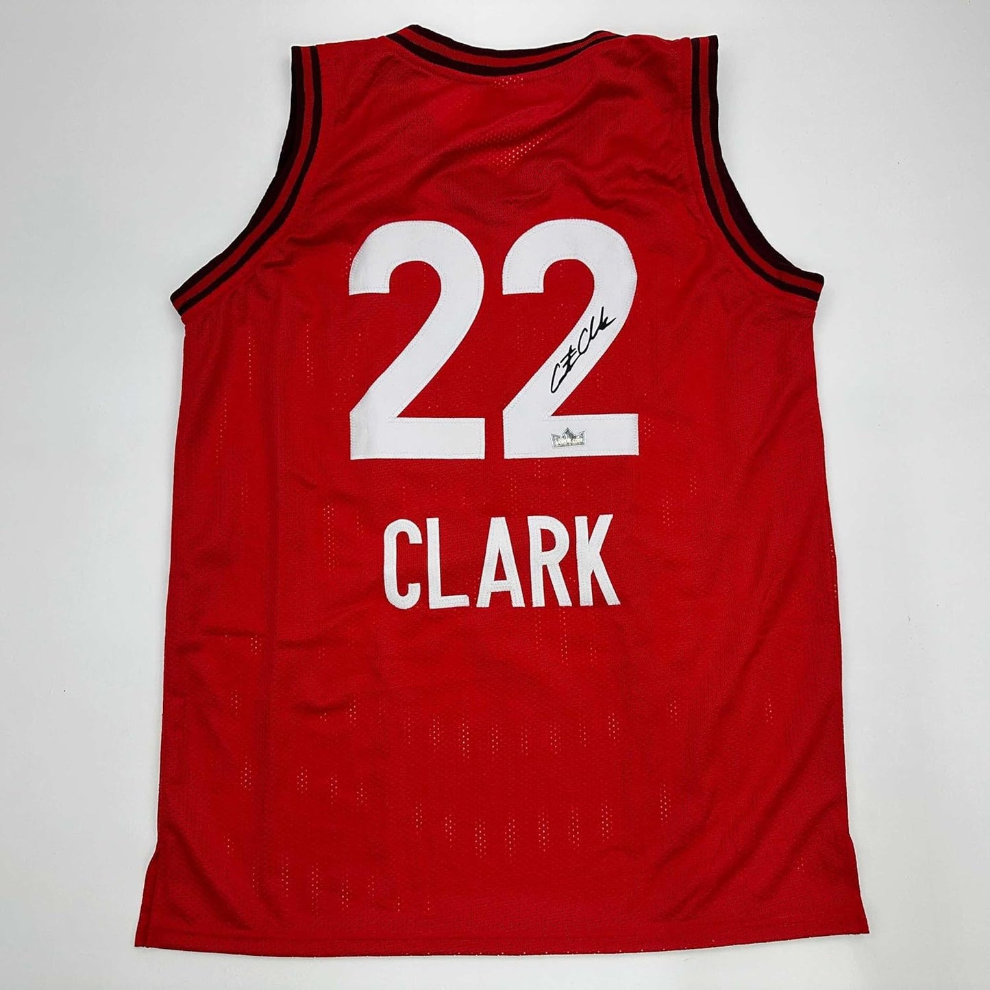 Facsimile Autographed Caitlin Clark Indiana Red Basketball Jersey