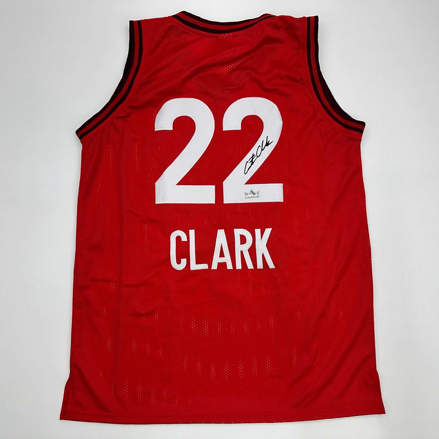 Facsimile Autographed Caitlin Clark Indiana Red Basketball Jersey