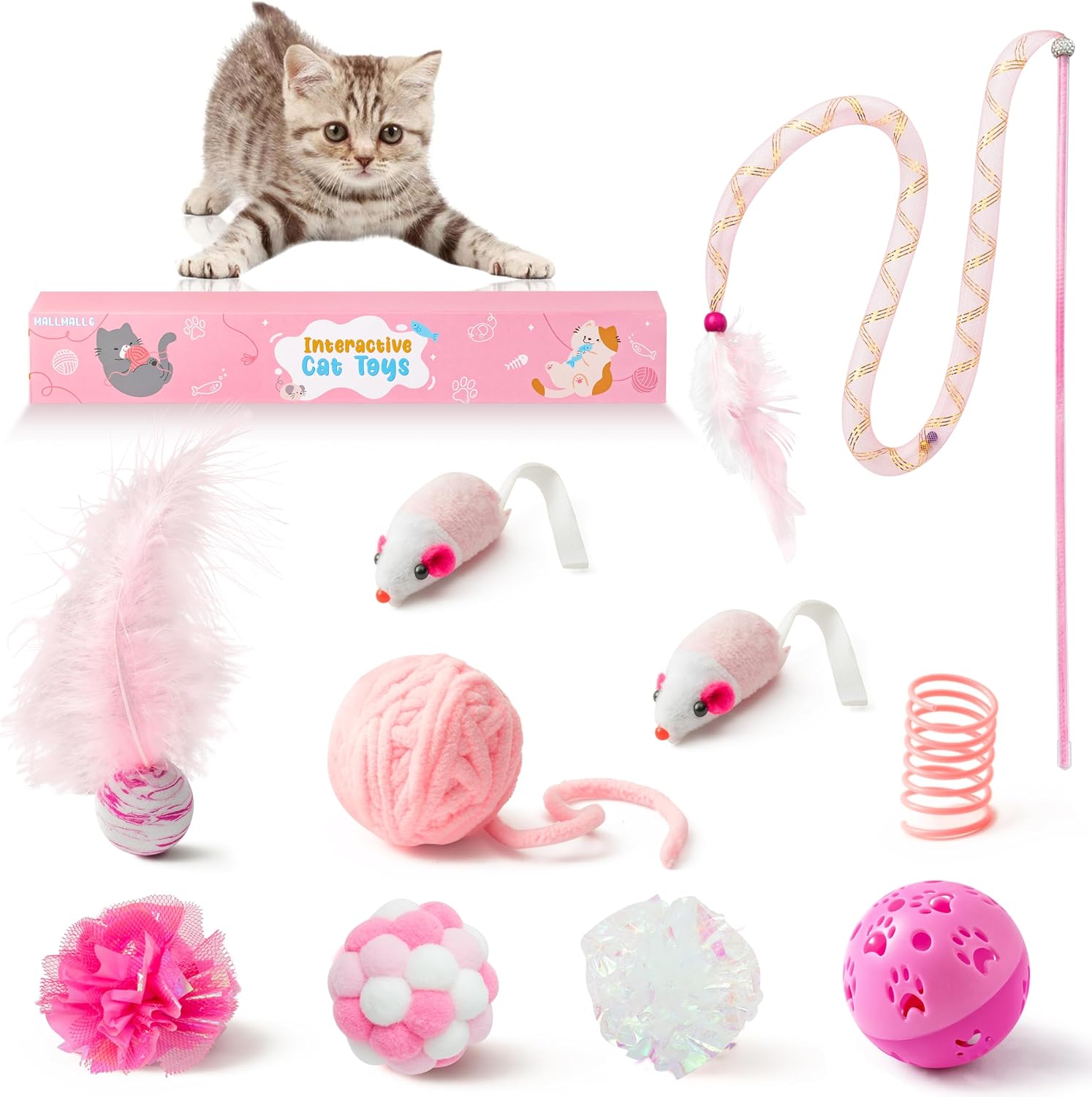 Interactive Cat Toy Set - Keep Your Indoor Cat Entertained!