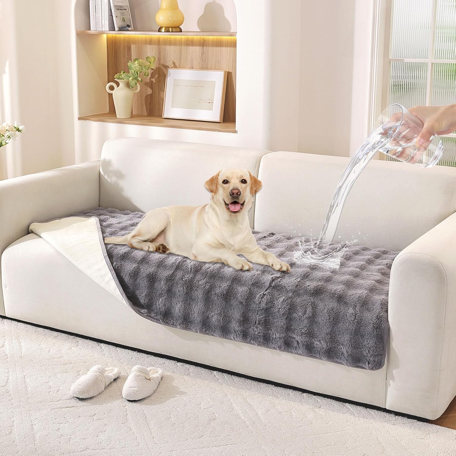 Waterproof Dog Bed Cover Non Slip Couch Cover for Dogs