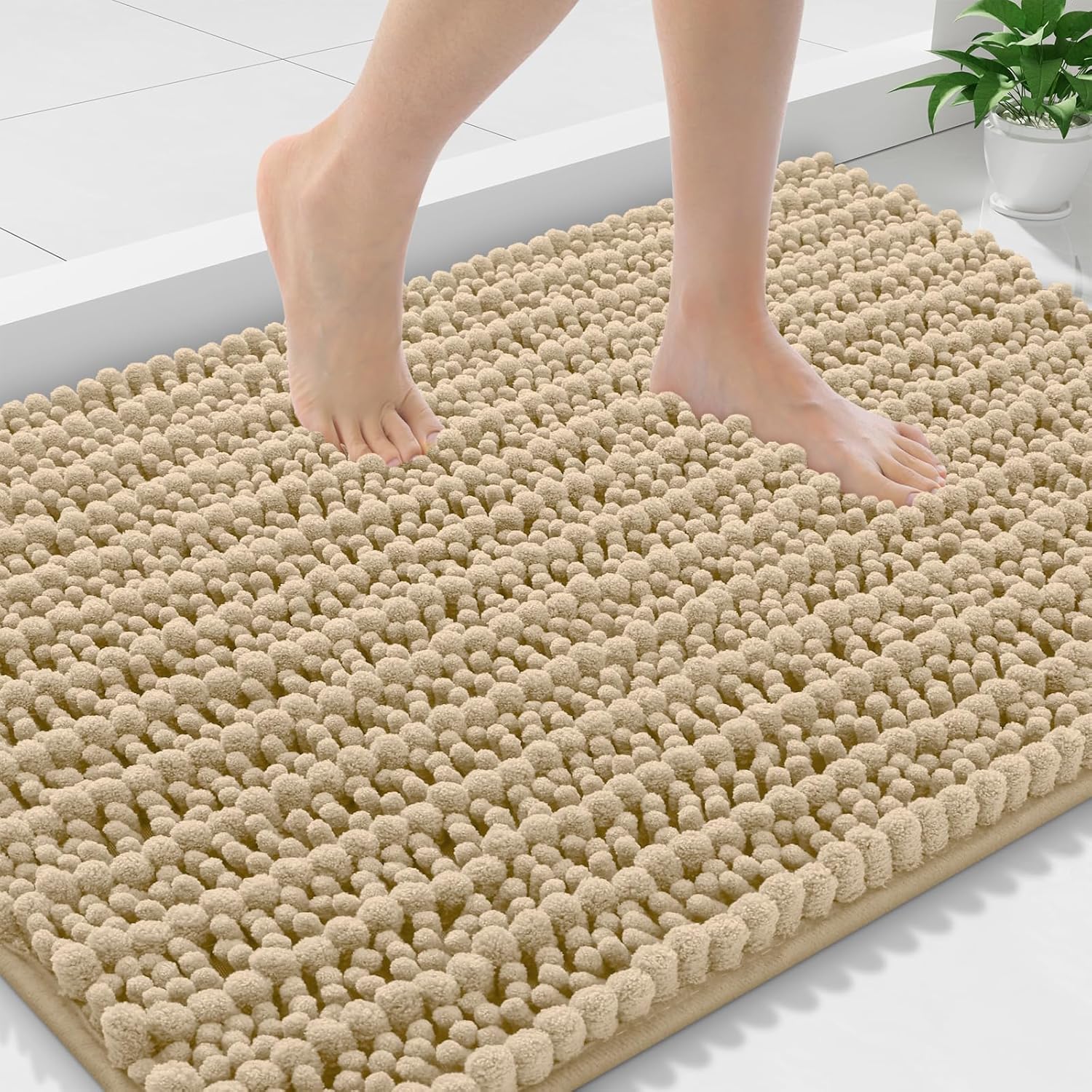 Smiry Bathroom Rugs Mat 36x24 - Soft Absorbent Chenille Comfort