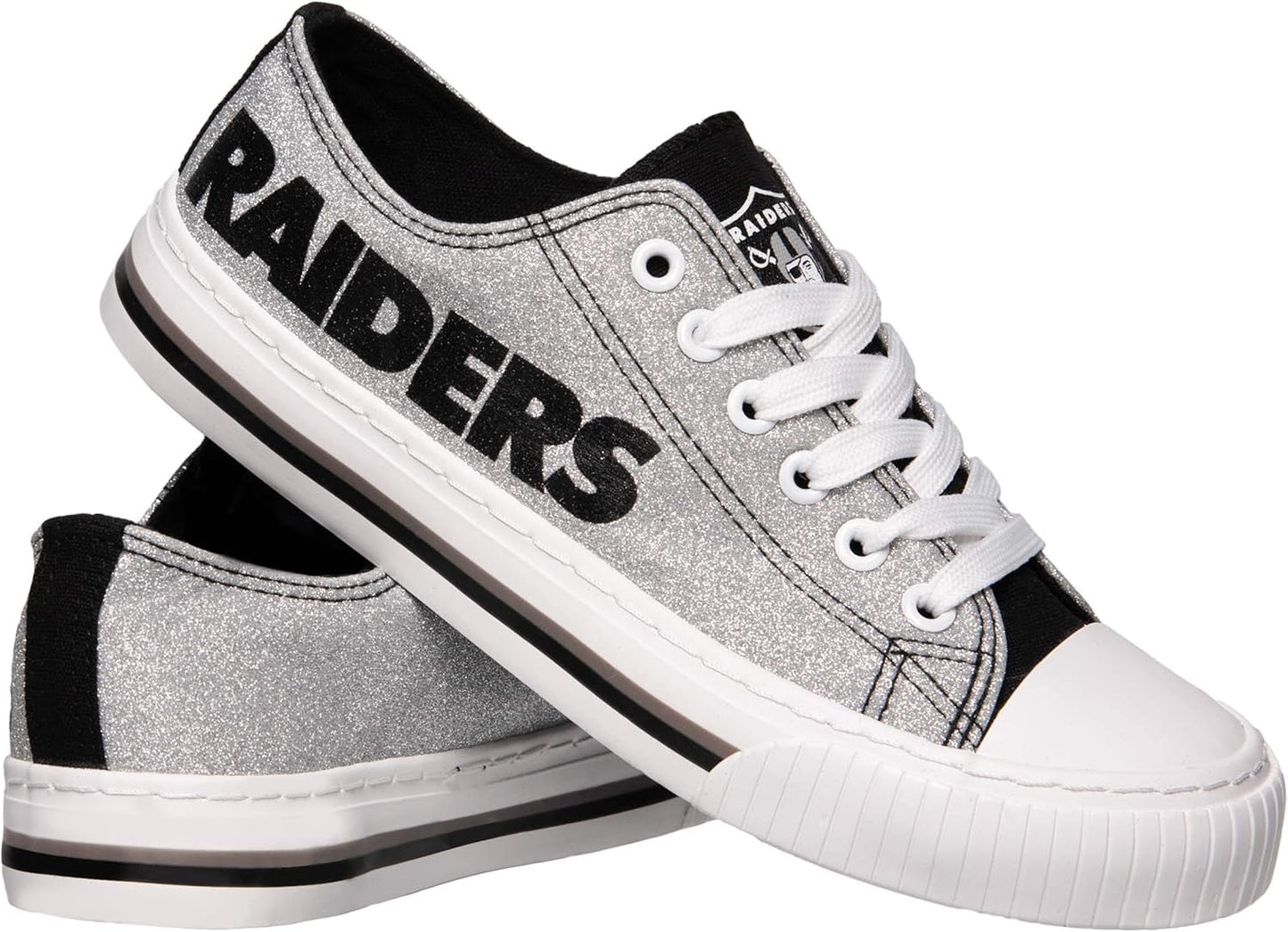 FOCO Women's Dallas Cowboys Glitter Low Top Sneakers