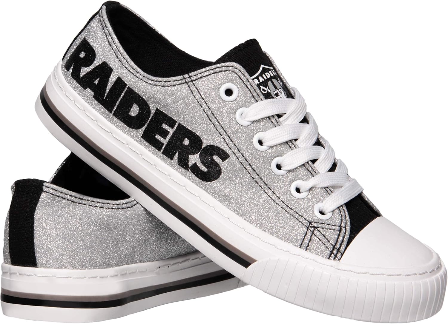 FOCO Women's Dallas Cowboys Glitter Low Top Sneakers