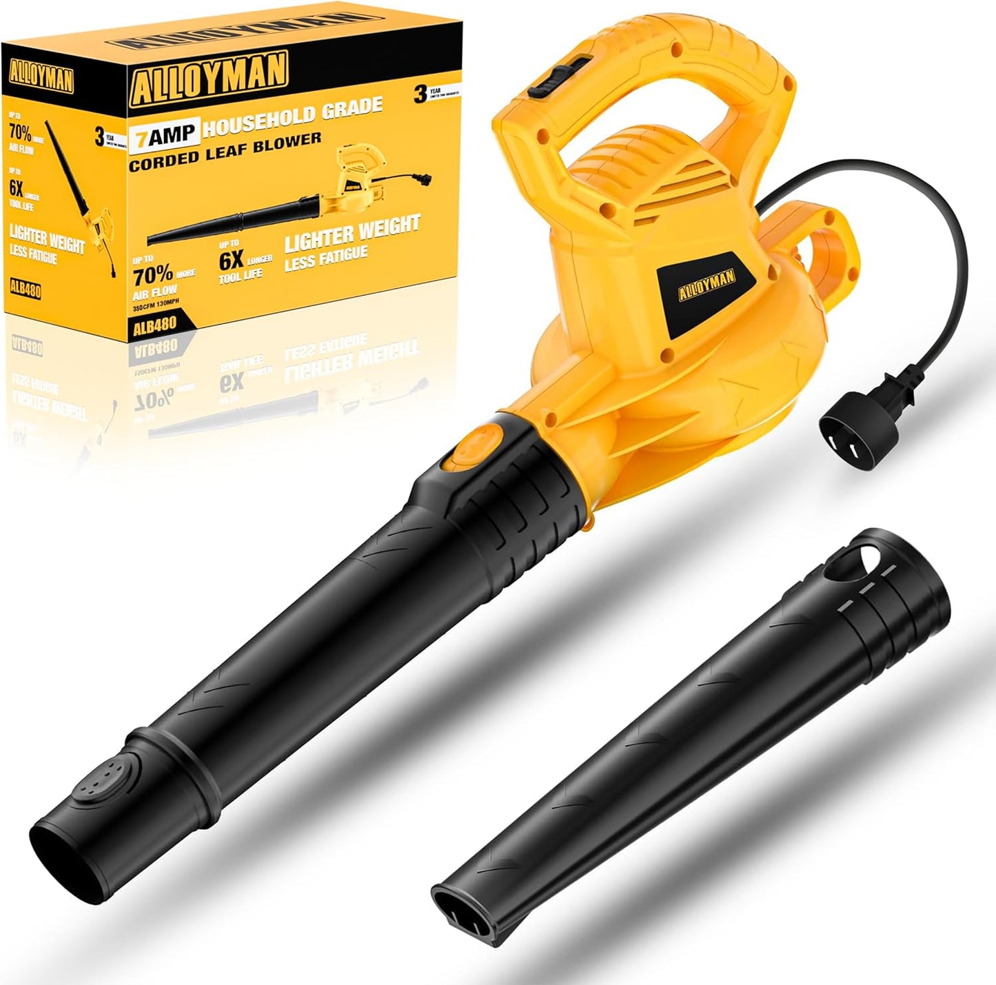 ALLOYMAN Electric Leaf Blower: Lightweight & Powerful Tool