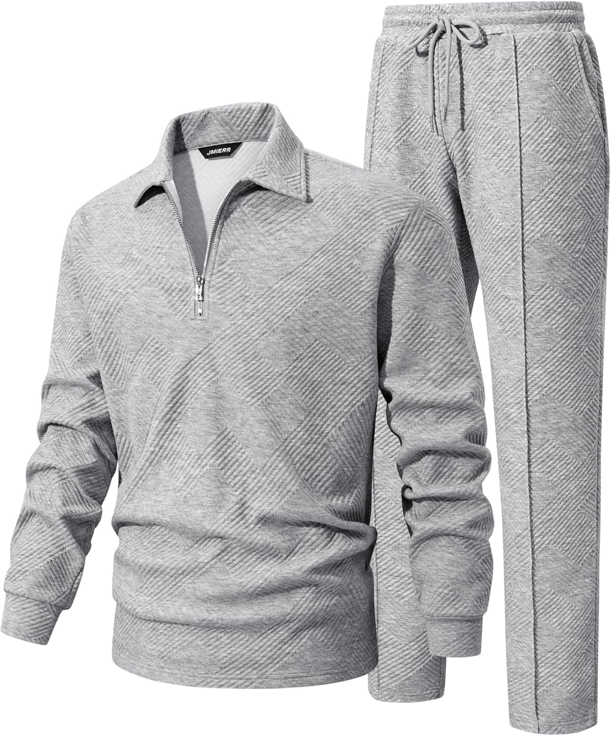 JMIERR Men's 2 Piece Outfits Tracksuit for All Seasons Comfort