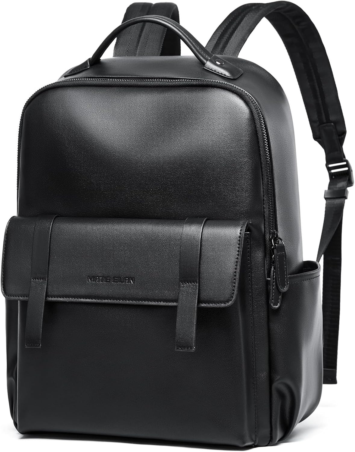 Leather Backpack For Men Fit 15in Laptop Waterproof Vintage