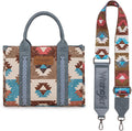 Wrangler Purse Aztec Tote Bag for Women - Boho Top-handle Hobo