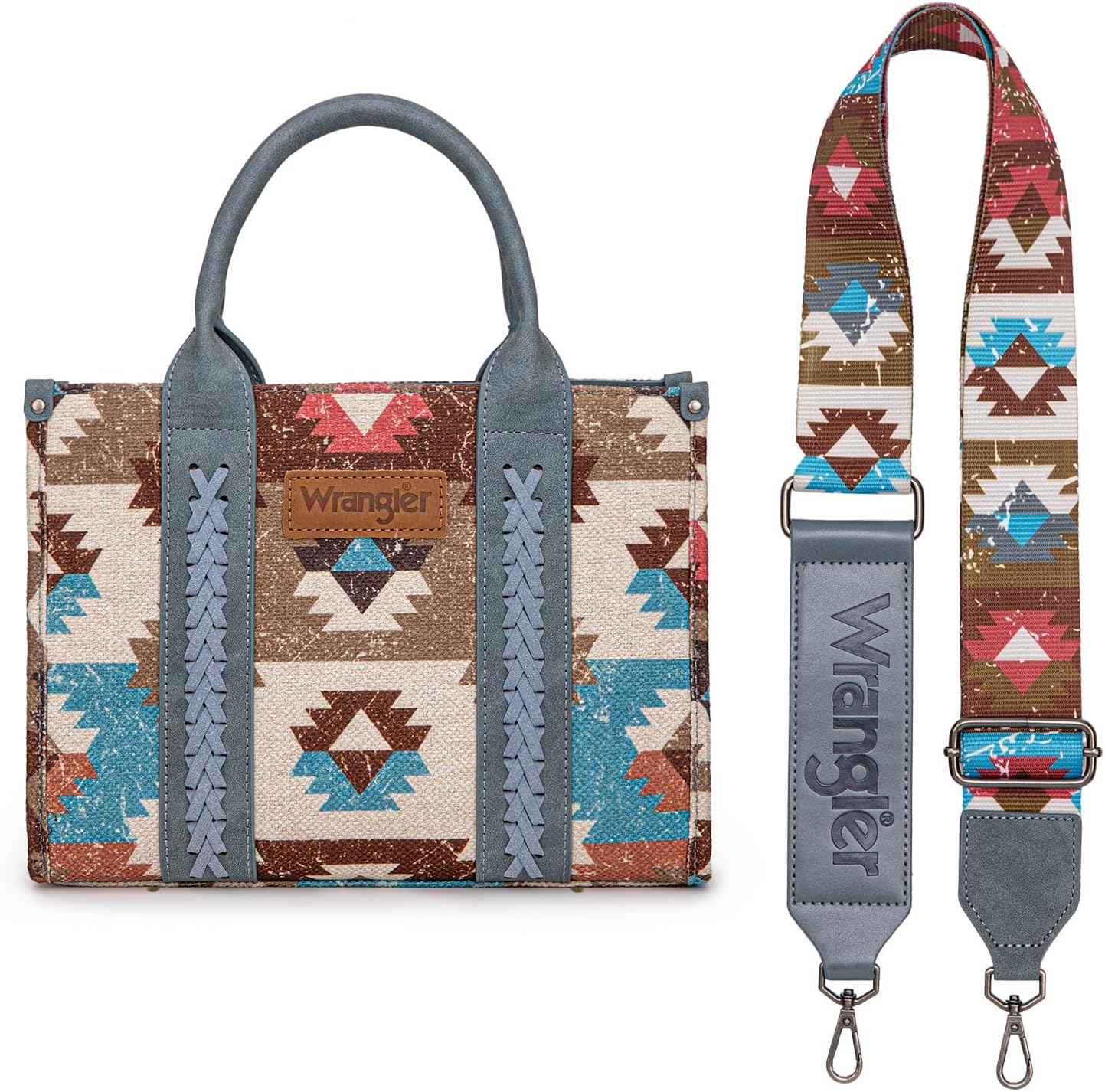 Wrangler Purse Aztec Tote Bag for Women - Stylish Western Hobo
