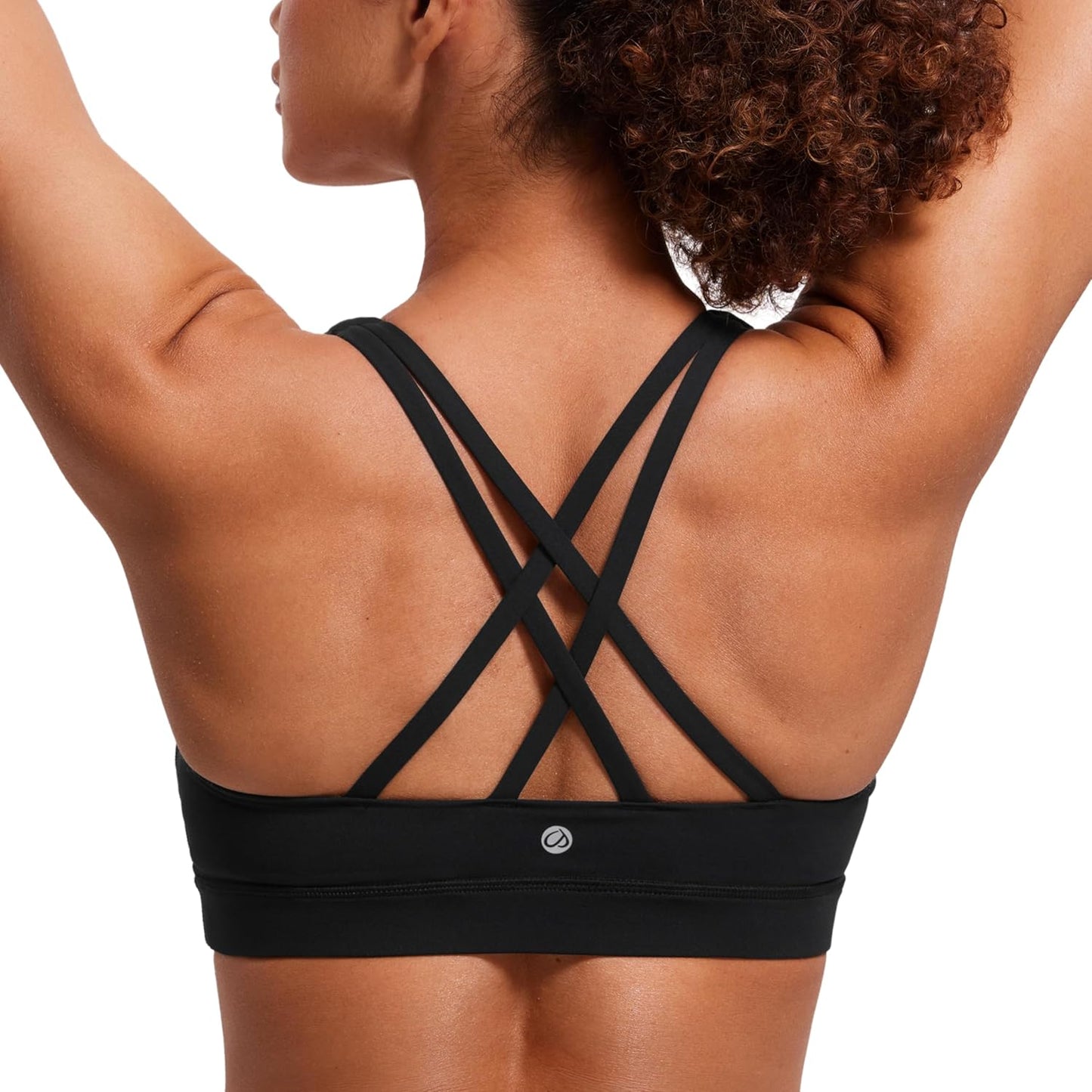 CRZ YOGA Padded Strappy Sports Bra: Stylish Support