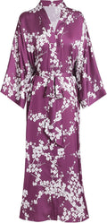 Aensso Long Lightweight Silky Kimonos Robes for Women
