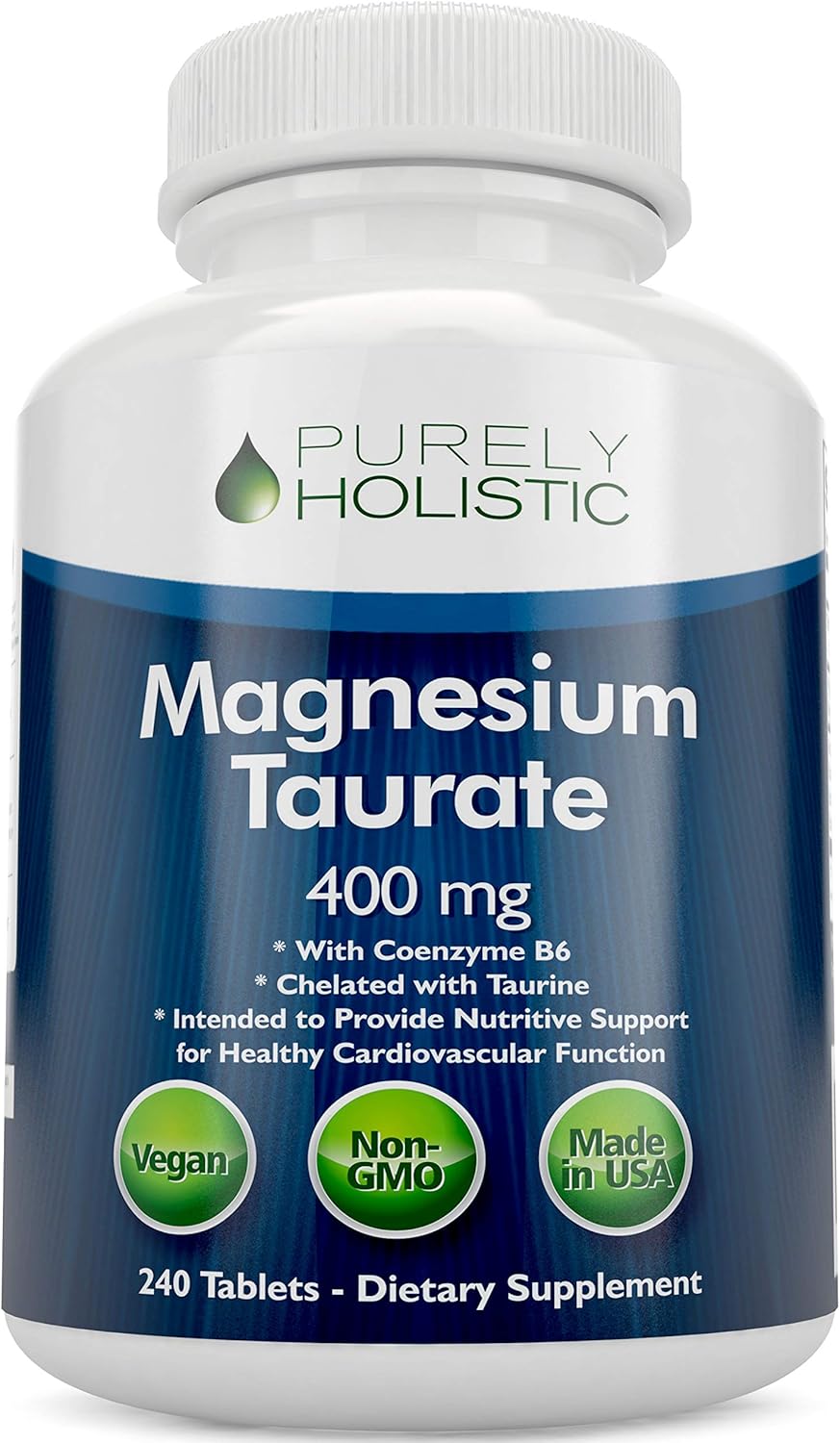 Magnesium Taurate 400mg Tablets for Heart and Muscle Health
