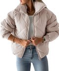 Newffr Women's Quilted Puffer Vest Sleeveless Zip Up Jacket