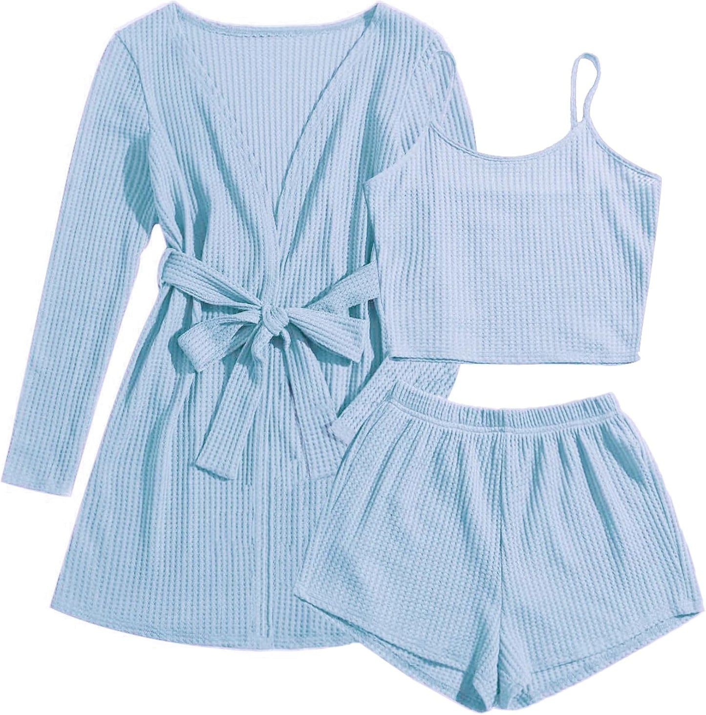 Ekouaer Pajamas for Women 3 Piece Lounge Set S-XXL