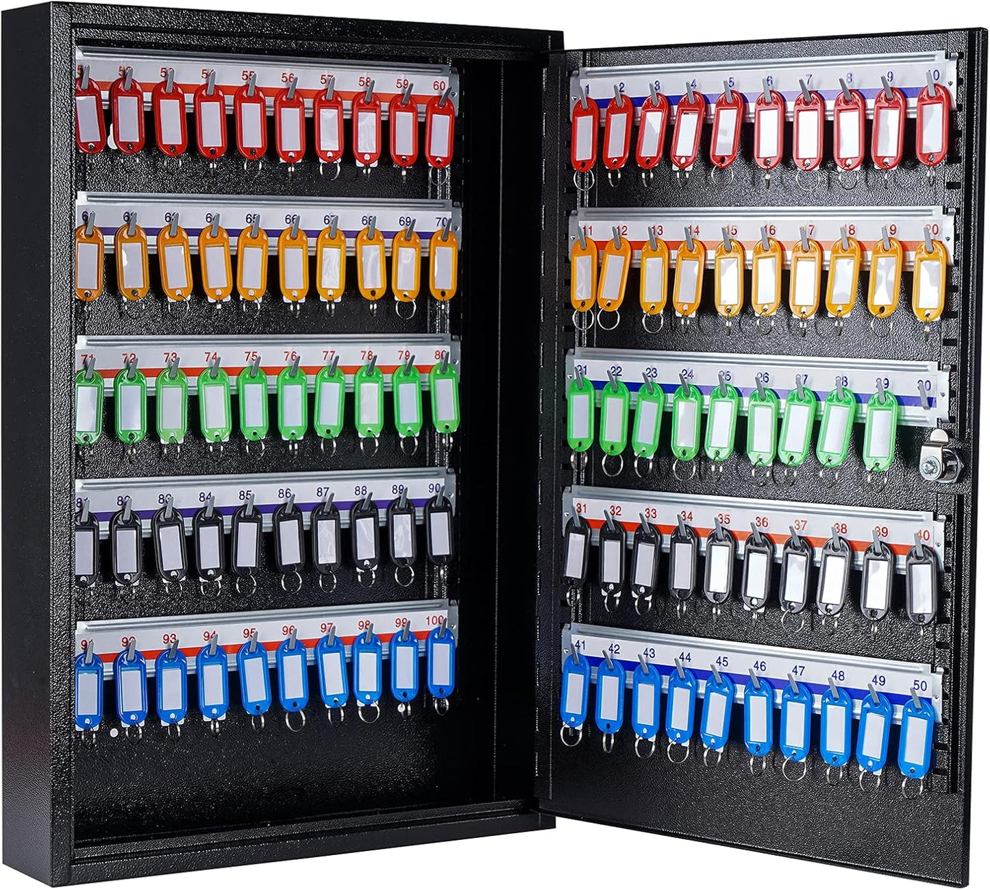 UMEKEN Metal Valet Key Cabinet - 100 Position Key Organizer