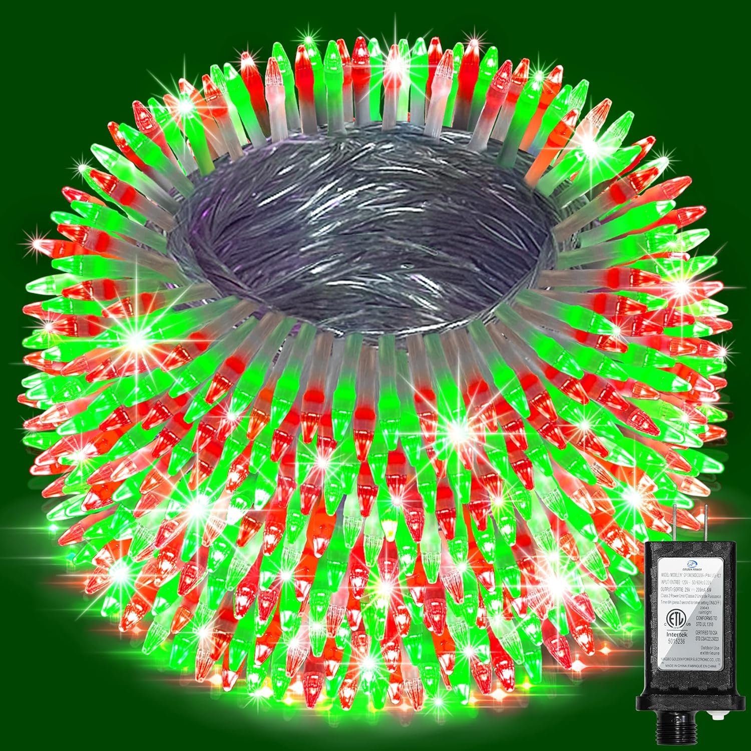 750 LED Christmas Lights for Outdoor Holiday Decor and Parties