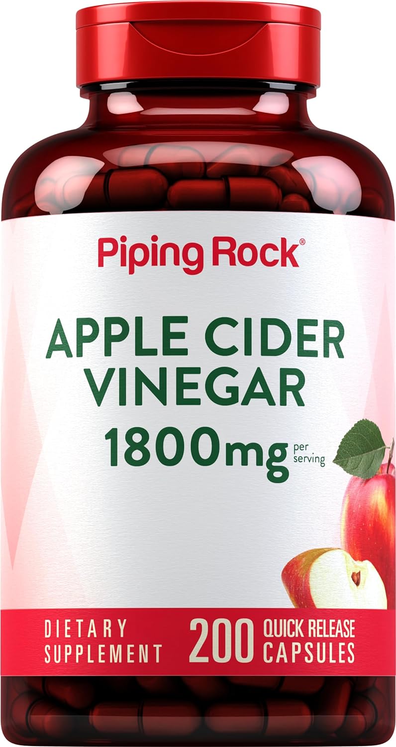 Piping Rock Apple Cider Capsules | 1800 mg Potent Formula