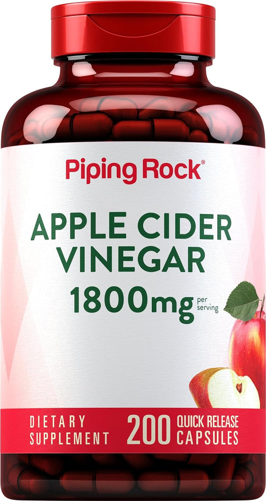 Piping Rock Apple Cider Capsules | 1800 mg Potent Formula