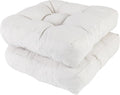 RACE LEAF 17 in x 17 in Patio Chair Cushions Beige - Tufted Memory