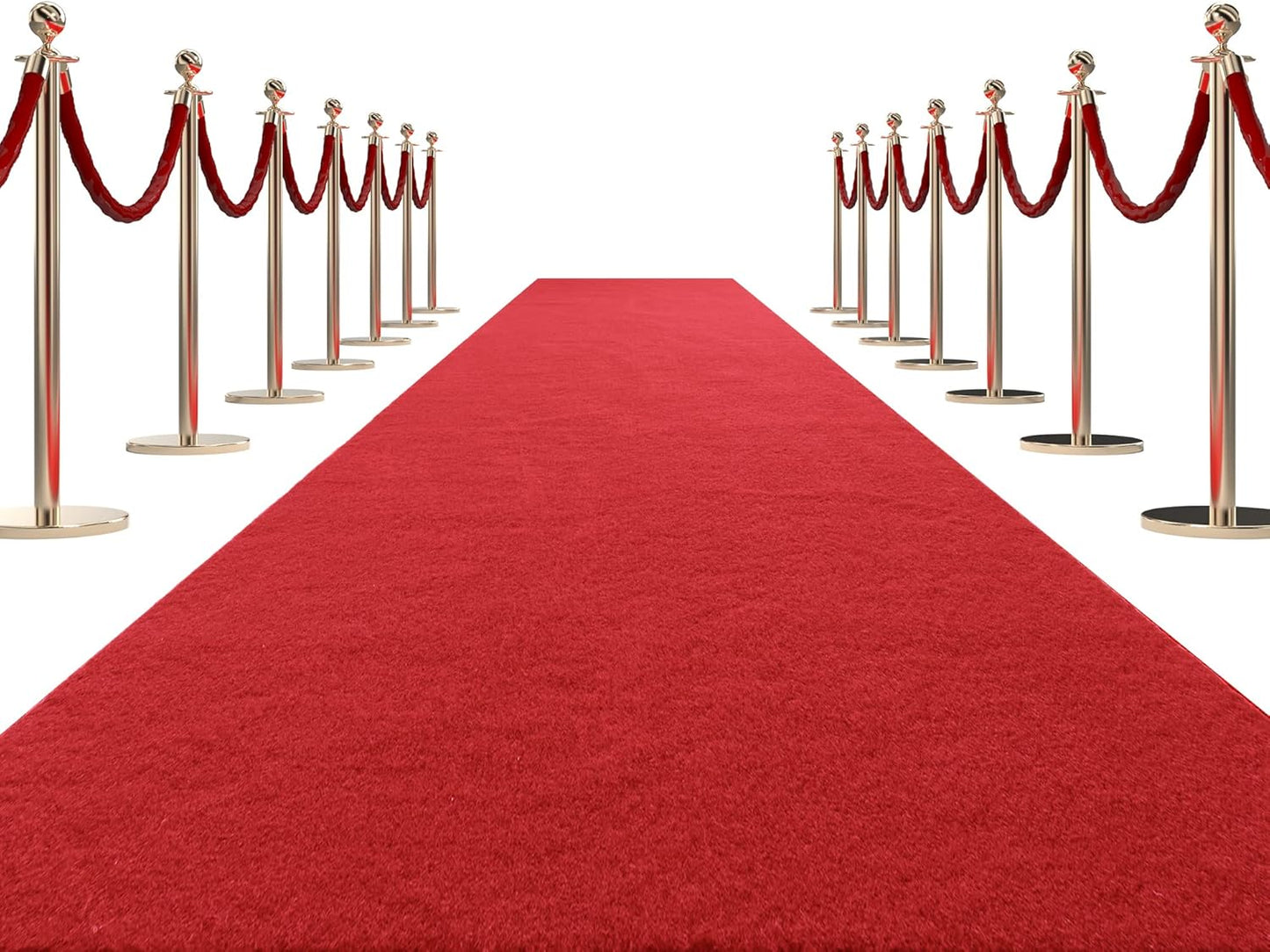 HOMBYS 450 GSM Extra Thick Red Carpet Runner for Events