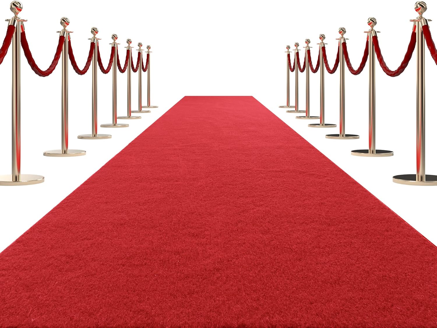 HOMBYS 450 GSM Extra Thick Red Carpet Runner for Events