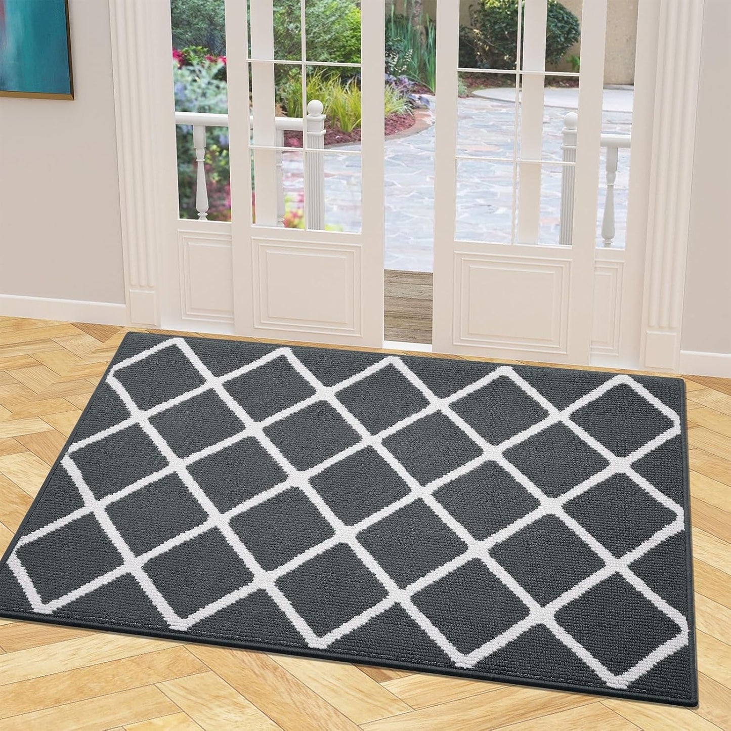 Finchitty Indoor Door Mat: Absorbent, Non-Slip, Low-Profile Design