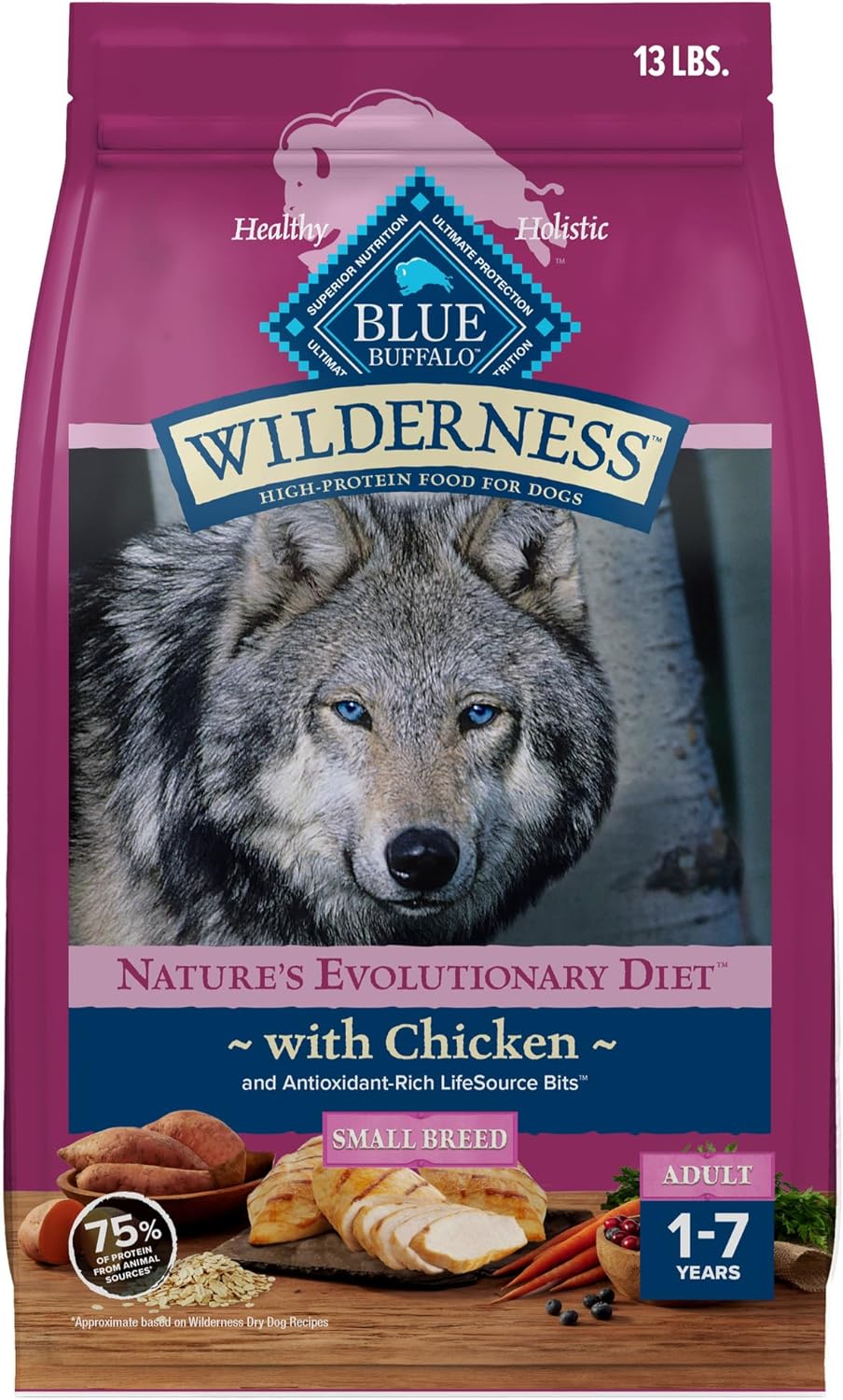Blue Buffalo Wilderness High-Protein Dry Food for Small Dogs
