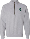 UGP Campus Apparel NCAA Primary Logo Quarter Zip Sweatshirt - MSU