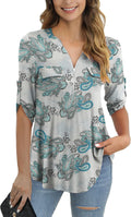a.Jesdani Women's Plus Size V Neck Tunic Top - Soft, Flattering Fit