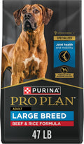 Purina Pro Plan Large Breed Beef and Rice 47 lb Bag - Joint Support