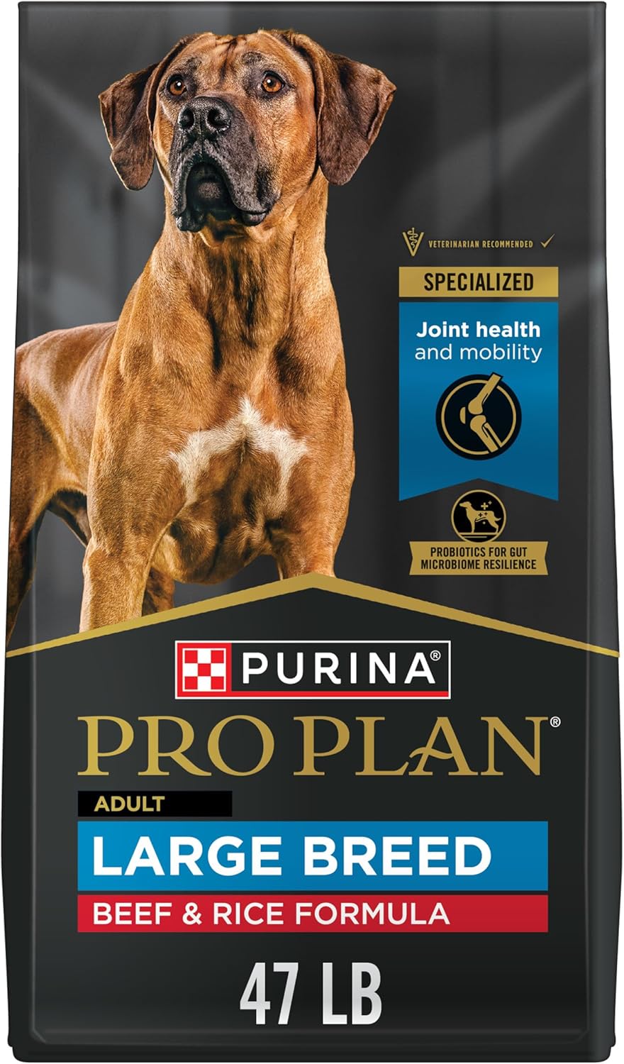 Purina Pro Plan Large Breed Dry Dog Food with Probiotics 47 lb