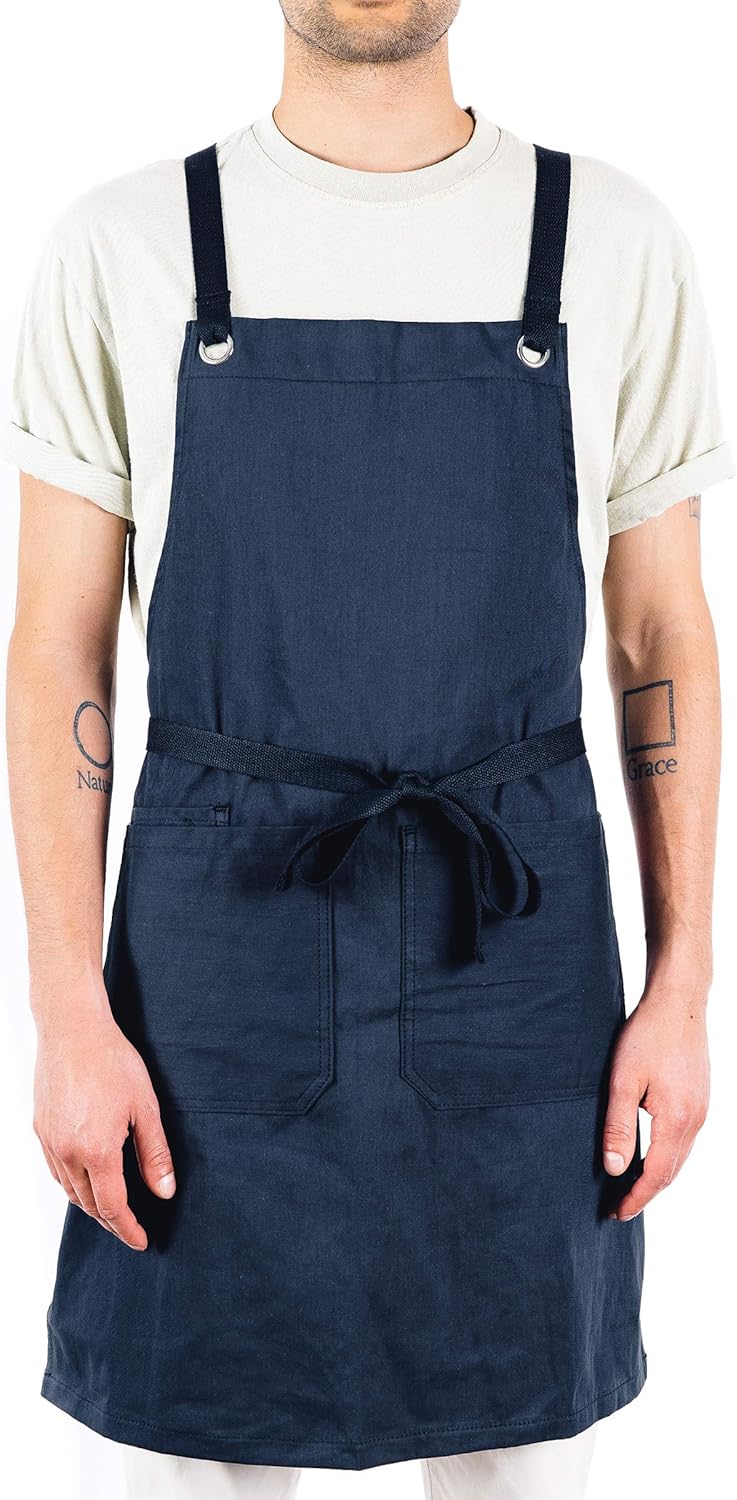 Caldo Crossback Kitchen Apron for Cooking - Stylish & Durable
