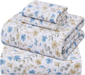 California King Cotton Percale Sheets Set - Cooling 4-Piece Bed Set