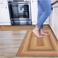 Kingston Jute Braided Rug 2x3 Multicolor - Durable Low-Profile