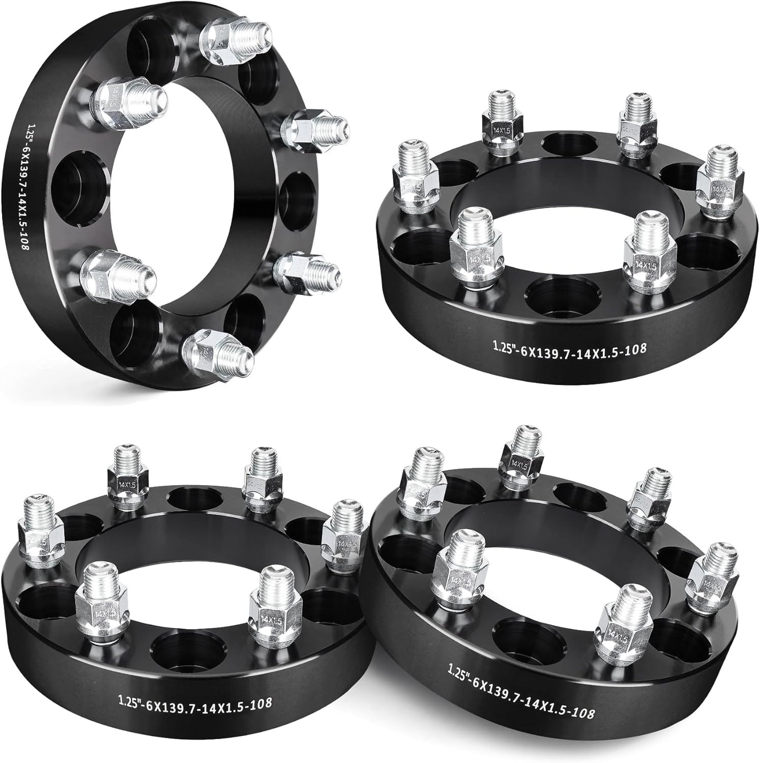EVIL ENERGY 6x5.5 Wheel Spacers 1.25 inch for Chevy Silverado